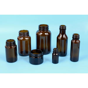 200ml Amber Glass Bottle for Tablet with Wide Mouth